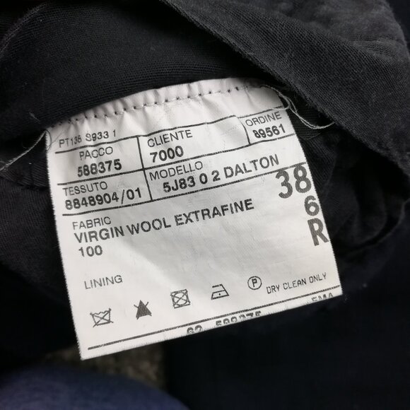 Vintage Polo Ralph Lauren x Corneliani Pants Extra Fine Wool Blue Pleated 38x28 - Picture 6 of 14